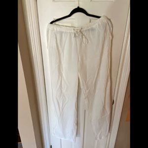 Light weight linen drawstring pants With pockets